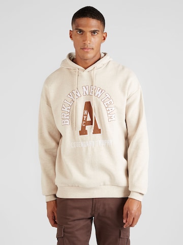 ABOUT YOU Sweatshirt 'Semih' in Beige: front