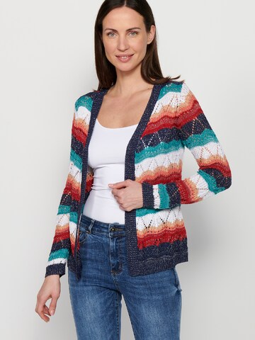 KOROSHI Knit cardigan in Mixed colours