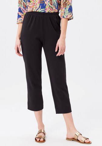 Green Cotton Loosefit Hose in Schwarz: Vorderseite
