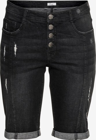 SHEEGO Slim fit Jeans in Black: front