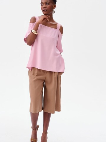 Blue Shadow Blouse in Pink