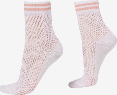 CALZEDONIA Socken in lachs / weiß, Produktansicht