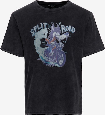 King Kerosin Shirt 'Split The Road' in Schwarz: Vorderseite