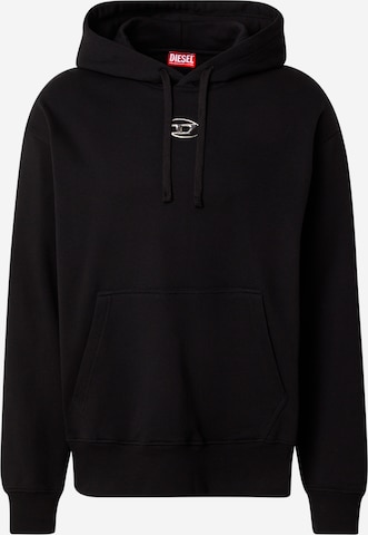 juoda DIESEL Megztinis be užsegimo 'MACS': priekis