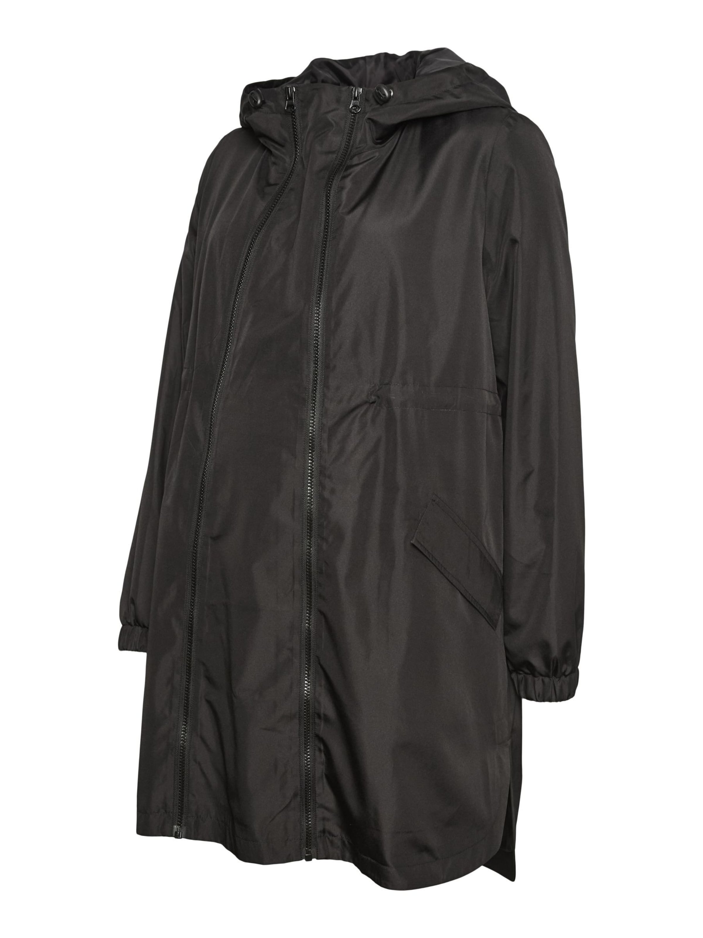 MAMALICIOUS - Chaqueta de entretiempo en negro: frente