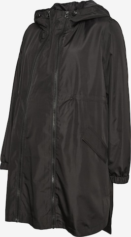 MAMALICIOUS - Chaqueta de entretiempo en negro: frente