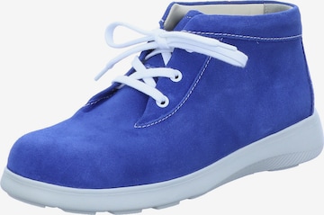 Finn Comfort Lace-Up Ankle Boots 'SPA' in Blue: front