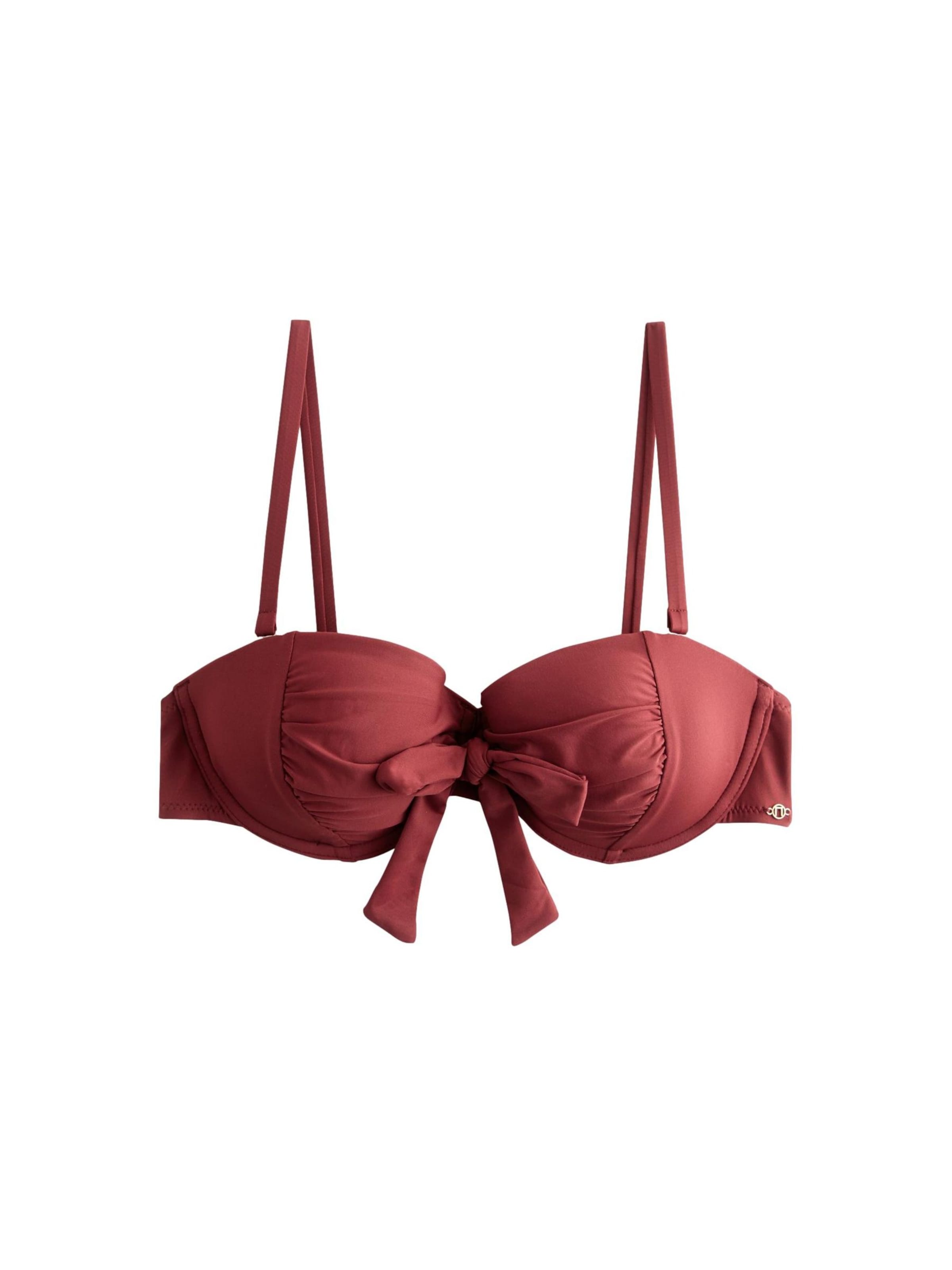 Next Hauts de bikini en rouge foncé, Vue avec produit