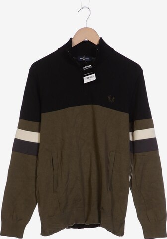 Fred Perry Sweater & Cardigan in L in Green: front