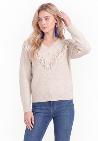 IZIA Pullover in Beige: Vorderseite