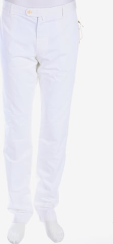 LUIGI BORRELLI NAPOLI Pants in 38 in White: front