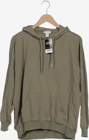 Monki Sweatshirt & Zip-Up Hoodie in S in Green: front