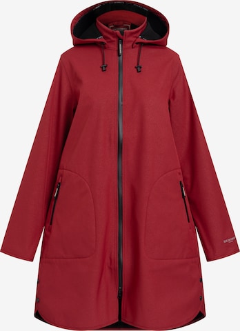 Manteau fonctionnel 'RAIN' ILSE JACOBSEN en rouge : devant