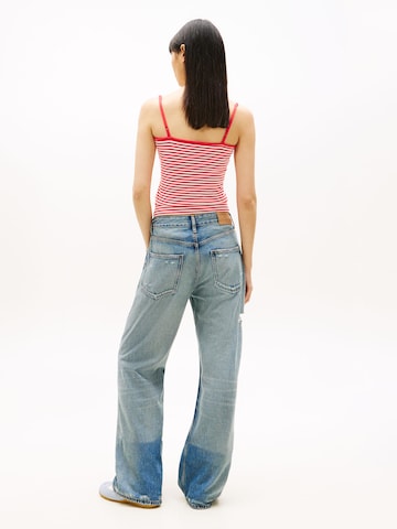 Tommy Jeans Top 'ESSENTIAL' in Rot: Rückseite