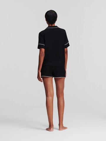 Karl Lagerfeld Short Pajama Set in Black