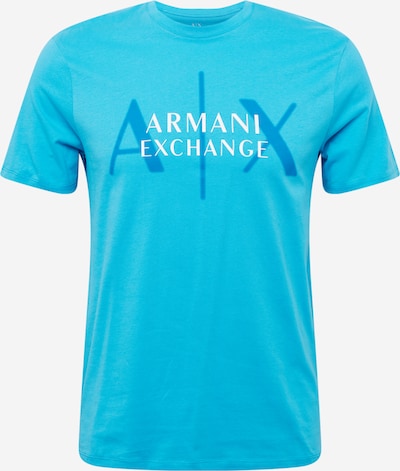ARMANI EXCHANGE Majica | modra / bela barva, Prikaz izdelka