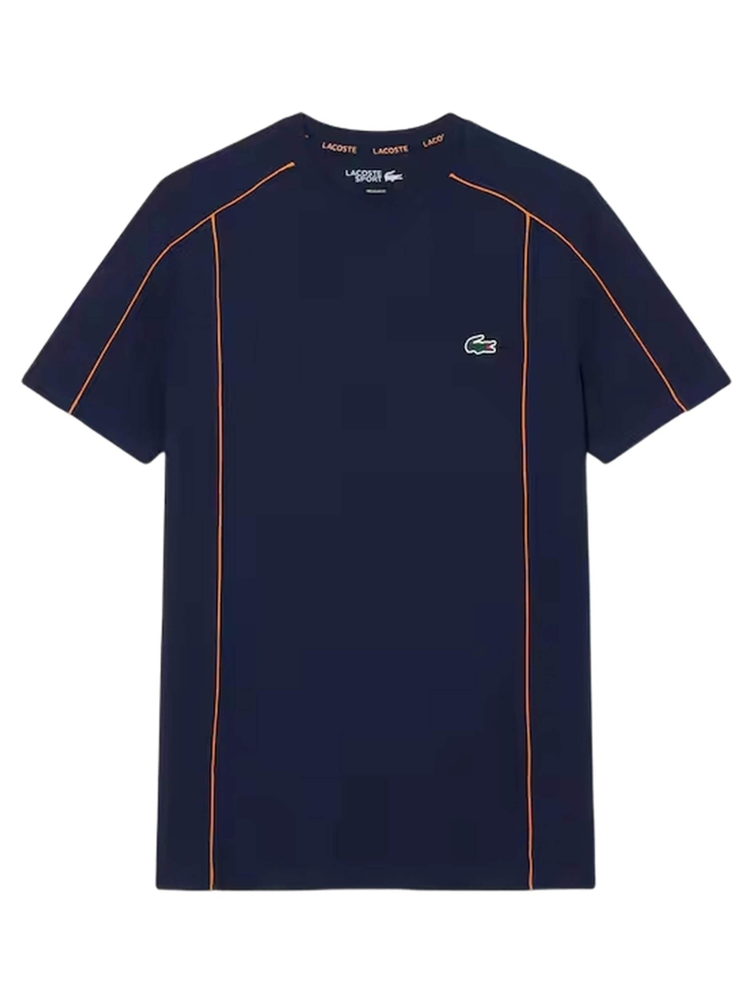 LACOSTE - Camisa 'Camiseta lacoste marino ultra dry ribeted tee' em azul