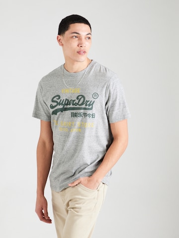 Superdry Футболка 'VL Classic' в Серый: спереди