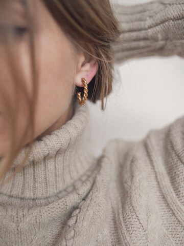 Hey Happiness - Pendientes 'Torsade' en oro