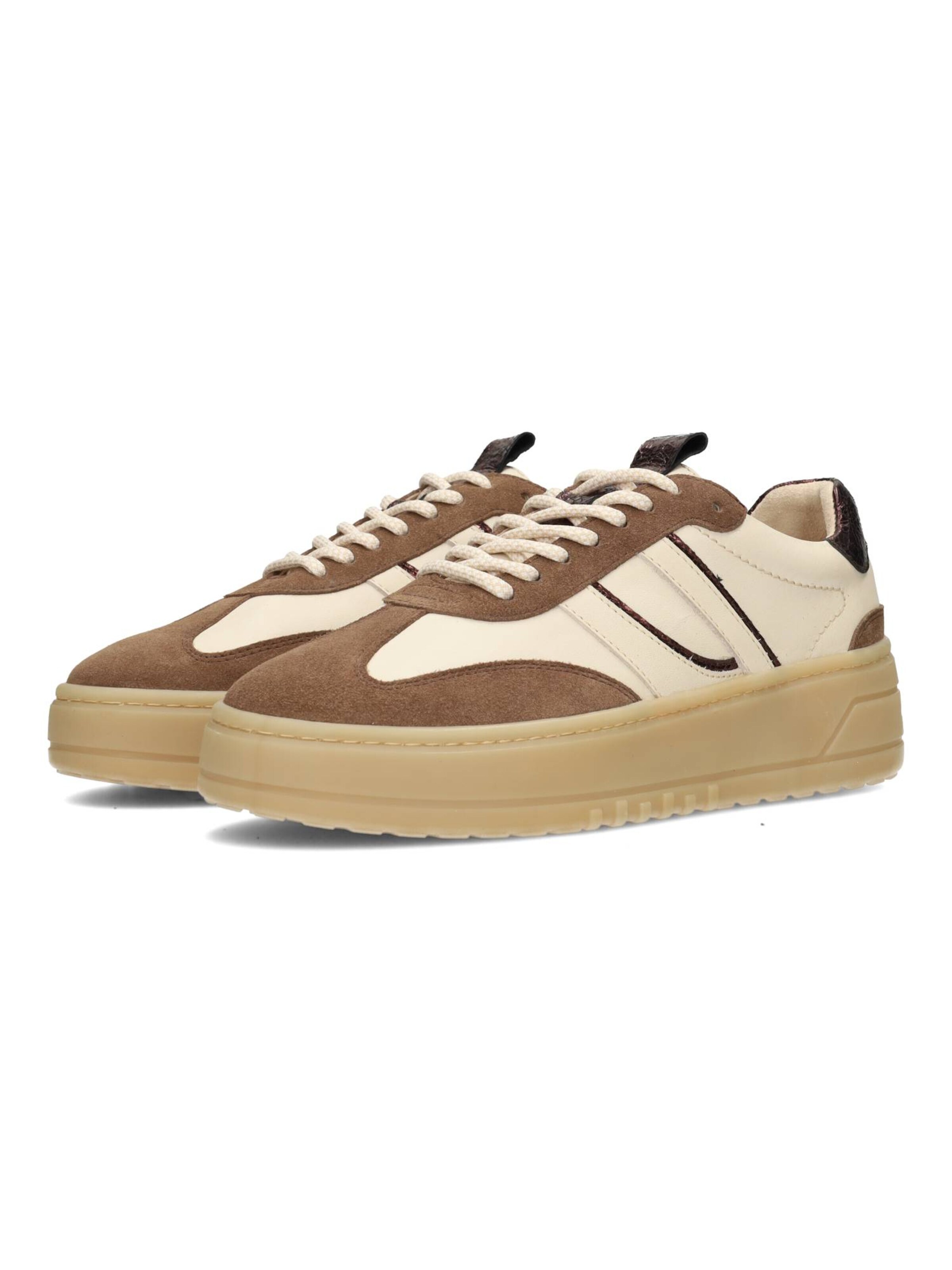 Baskets basses 'ANEMONE' Poelman en beige