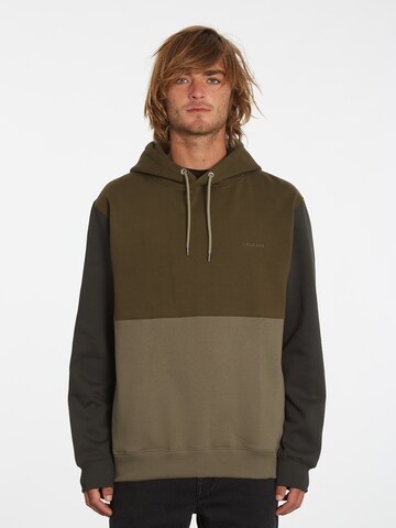 Volcom Sweatshirt in Green: front