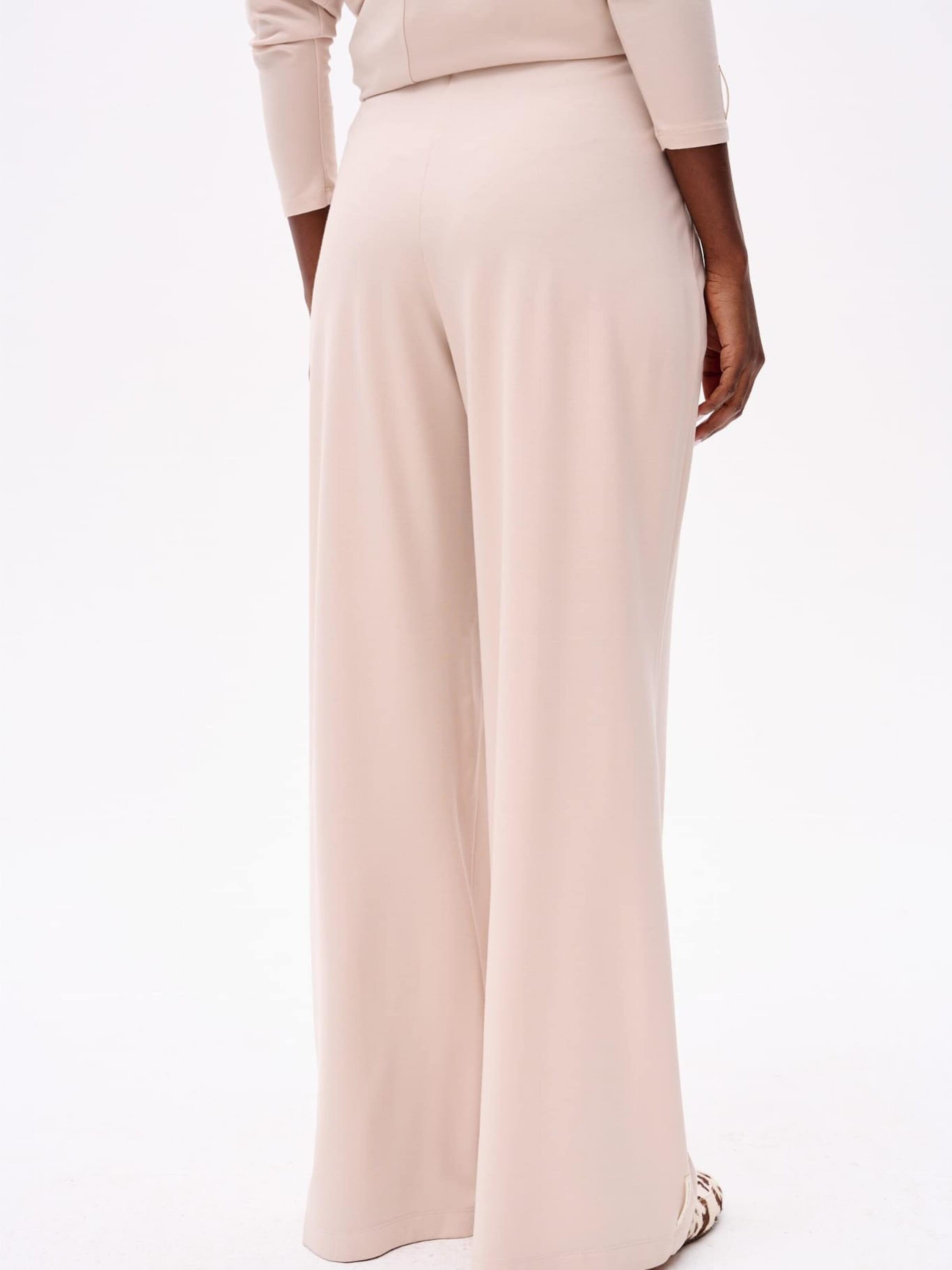 Blue Shadow Regular Pants in Beige