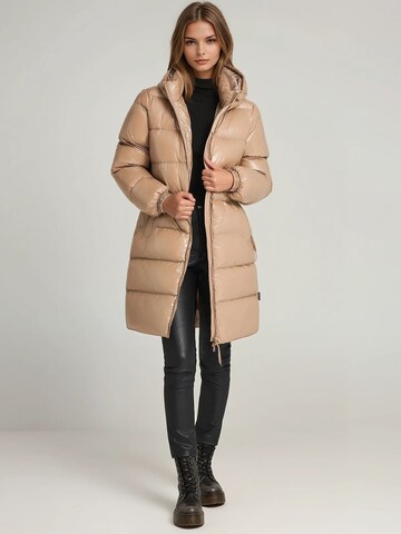 smėlio Funky Buddha Žieminis paltas