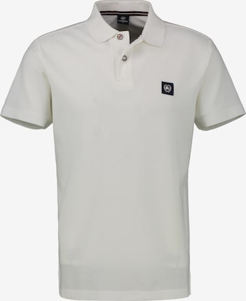 LERROS Poloshirt mit Waffelstruktur aus 100 % Baumwolle in Weiß: Vorderseite