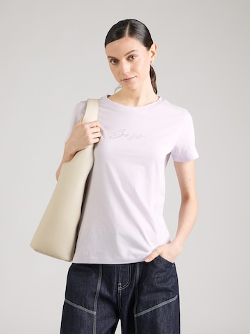 Maglietta 'Esogo' di BOSS in lilla: frontale