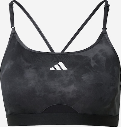 ADIDAS PERFORMANCE Soutien-gorge de sport 'Aeroreact Train Essentials' en gris / anthracite / blanc, Vue avec produit