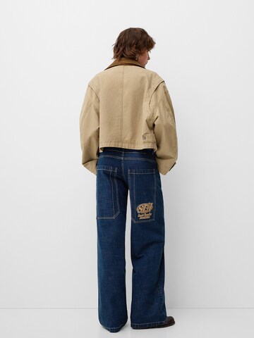 Bershka Wide leg Jeans in Blue
