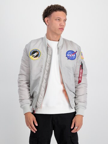 pelēks ALPHA INDUSTRIES Starpsezonu jaka 'Nasa': no priekšpuses