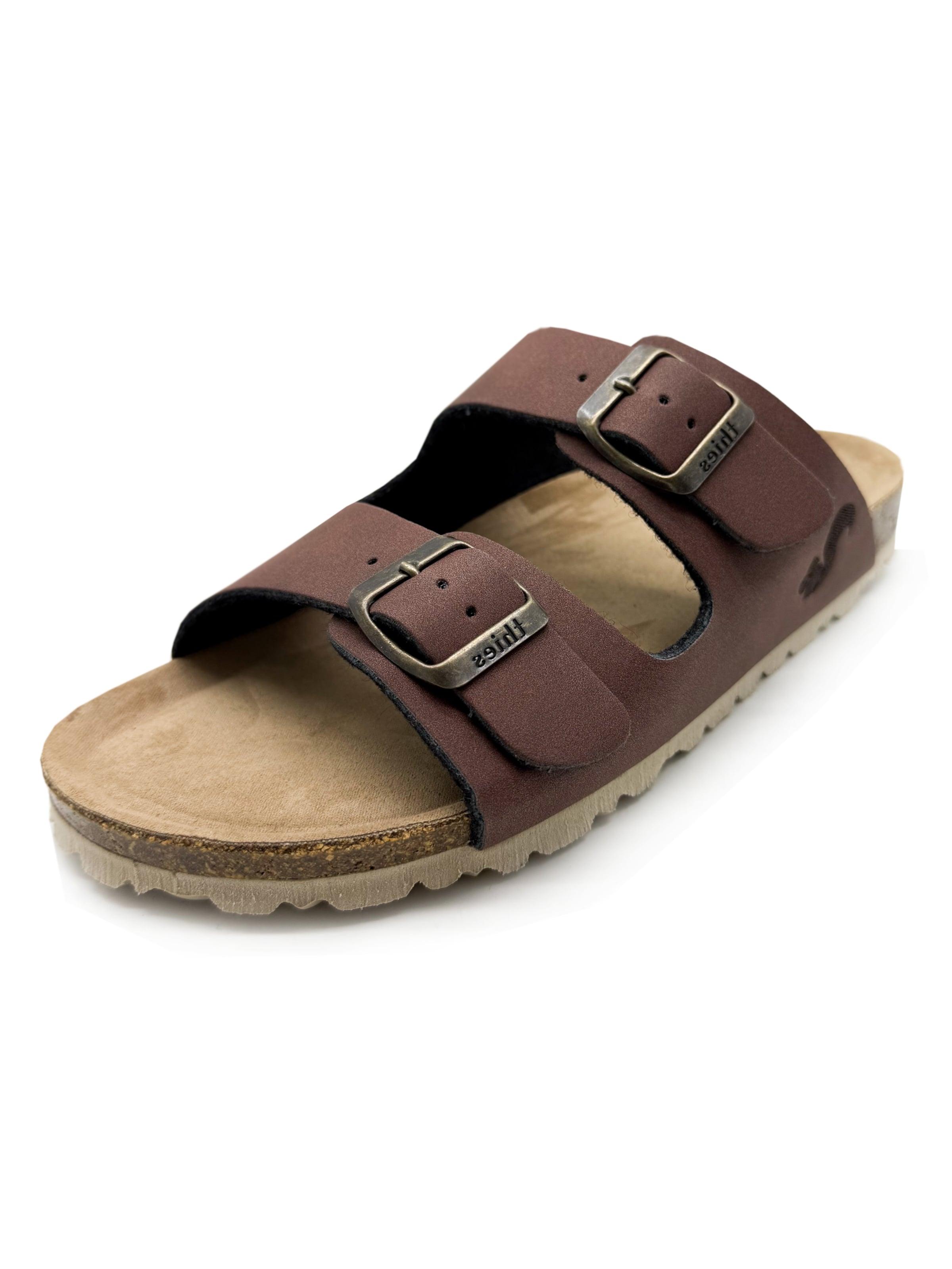 thies Mules 'thies 1856 ® Eco Bio Sandal' in Brown: front