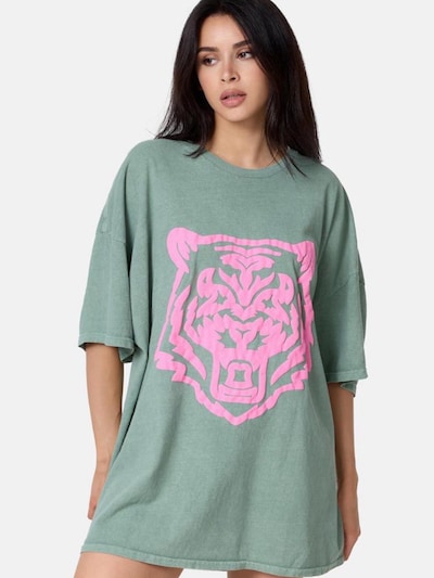 Worldclassca Oversizeshirt 'Oversize T-Shirt "Tiger"' in S-L/Wide in mint, Produktansicht