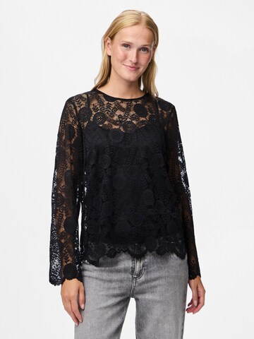 PIECES Shirts 'PCOLLINE' i sort: forside