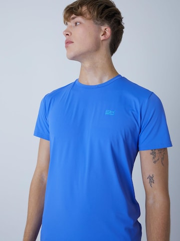 T-Shirt fonctionnel 'Crew Neck' SPORTKIND en bleu