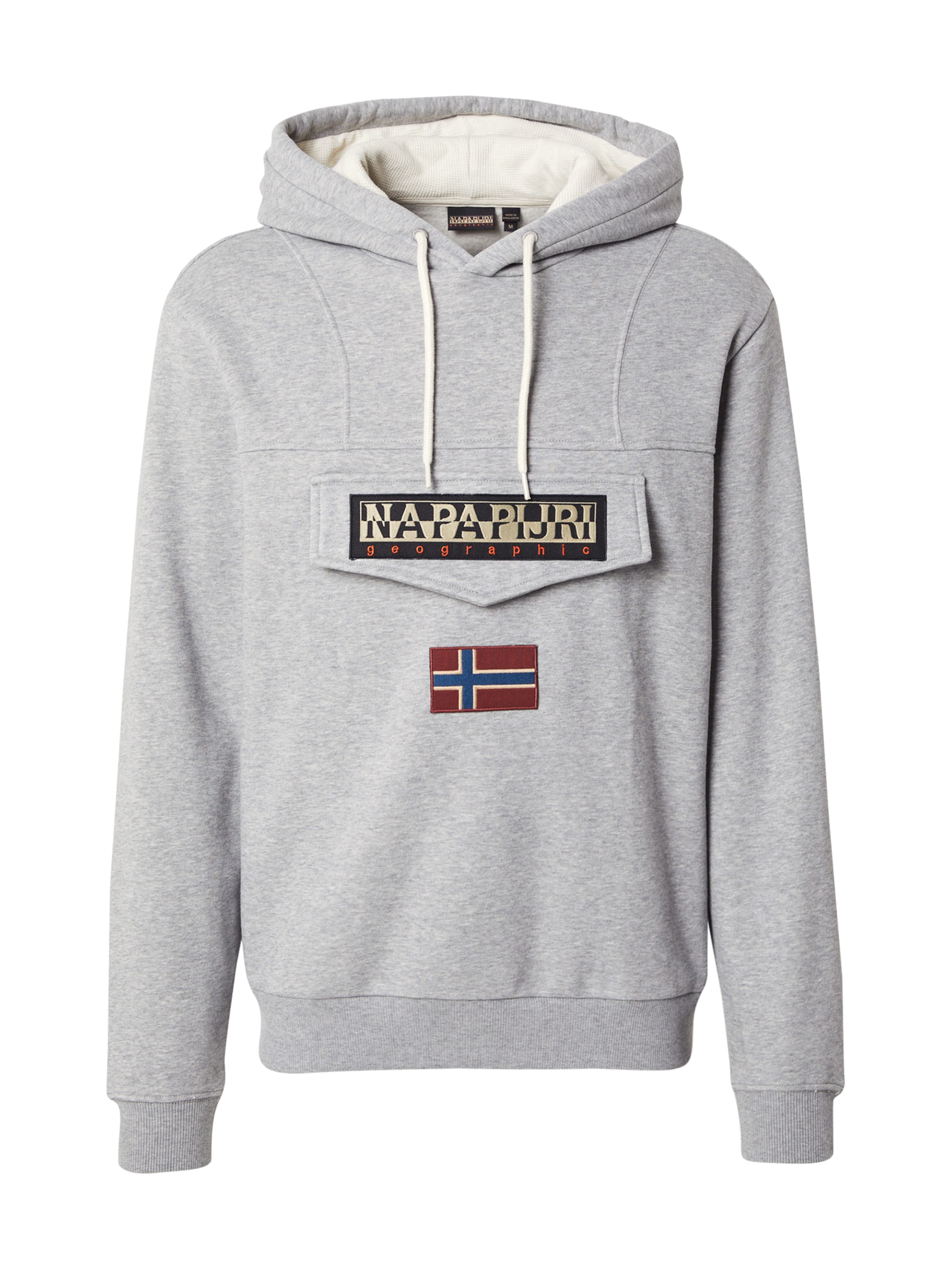 NAPAPIJRI Свитшот 'Burgee Wint 4' в Серый: спереди