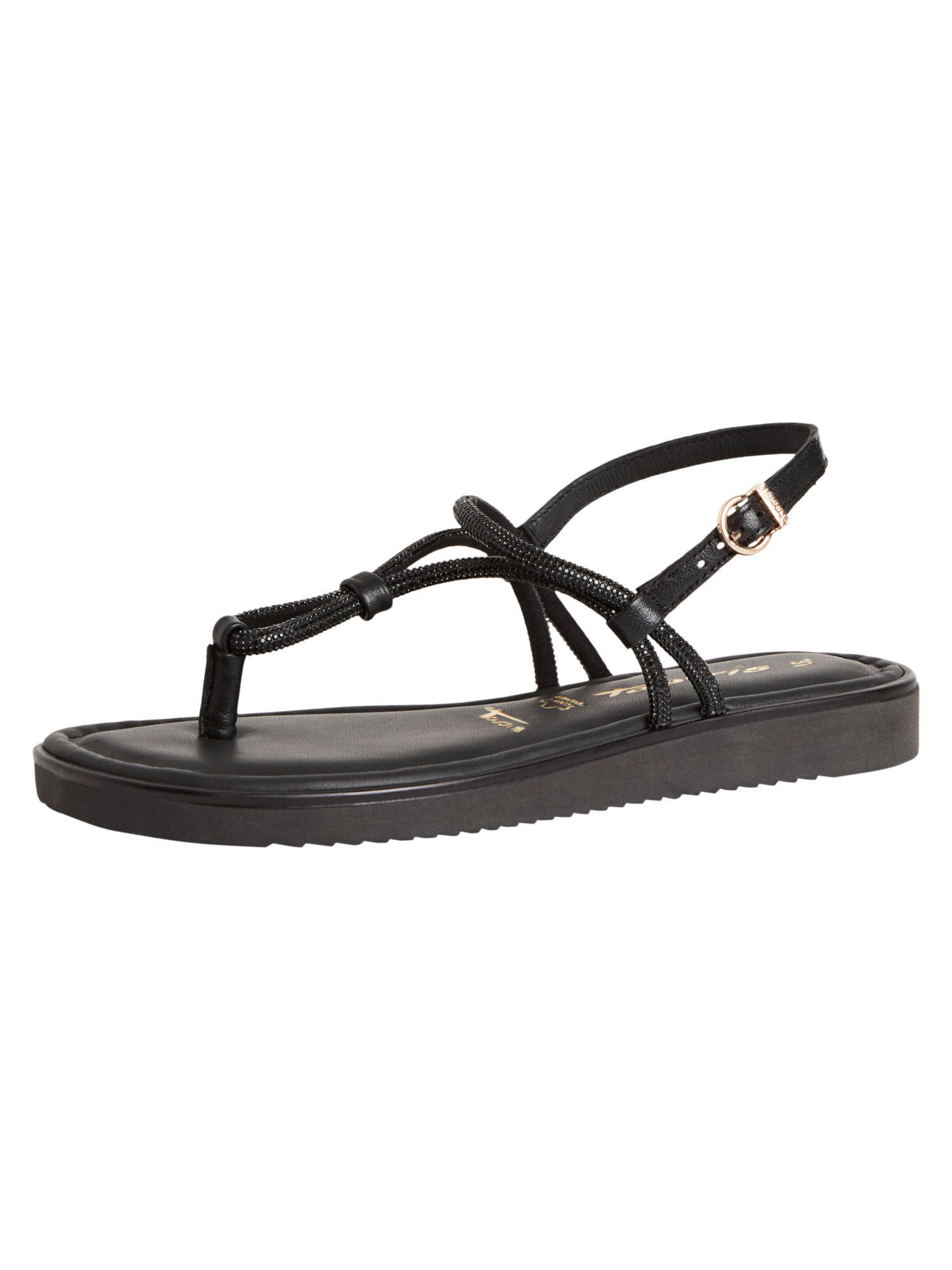 Tamaris Teenslipper in Zwart: voorkant