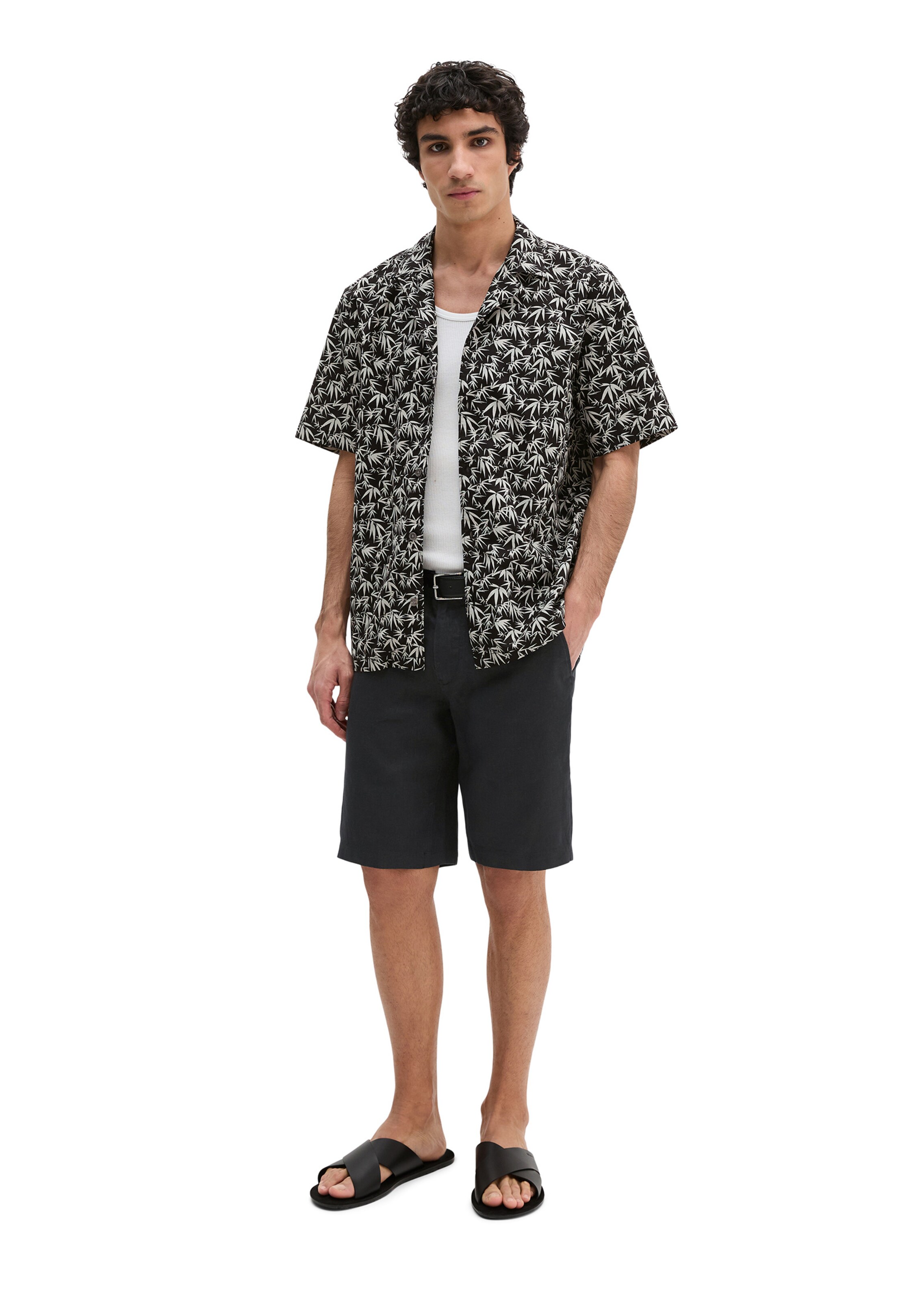 Marc O'Polo Regular Fit Hemd in Schwarz