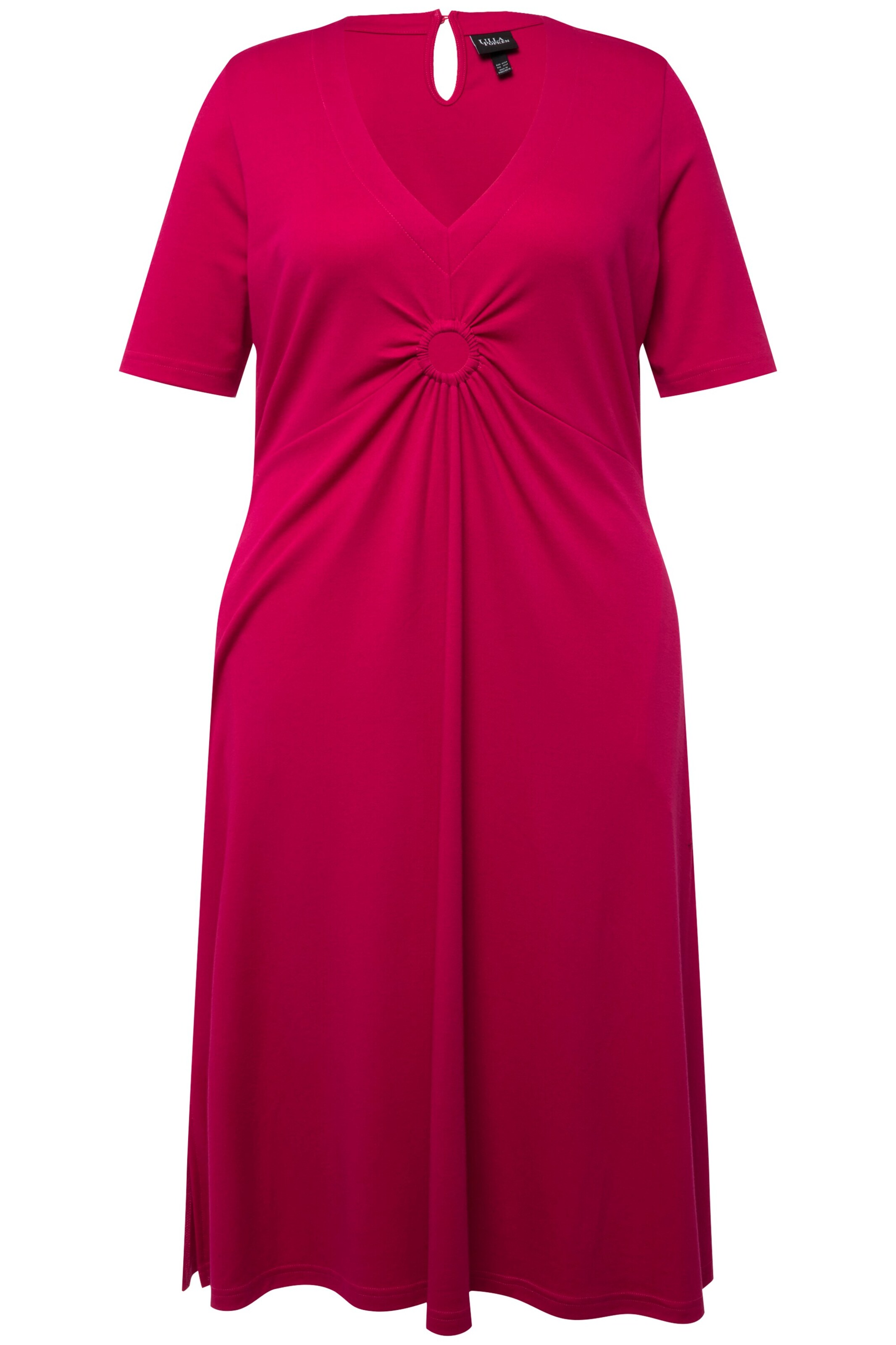 Ulla Popken Jurk in Roze: voorkant