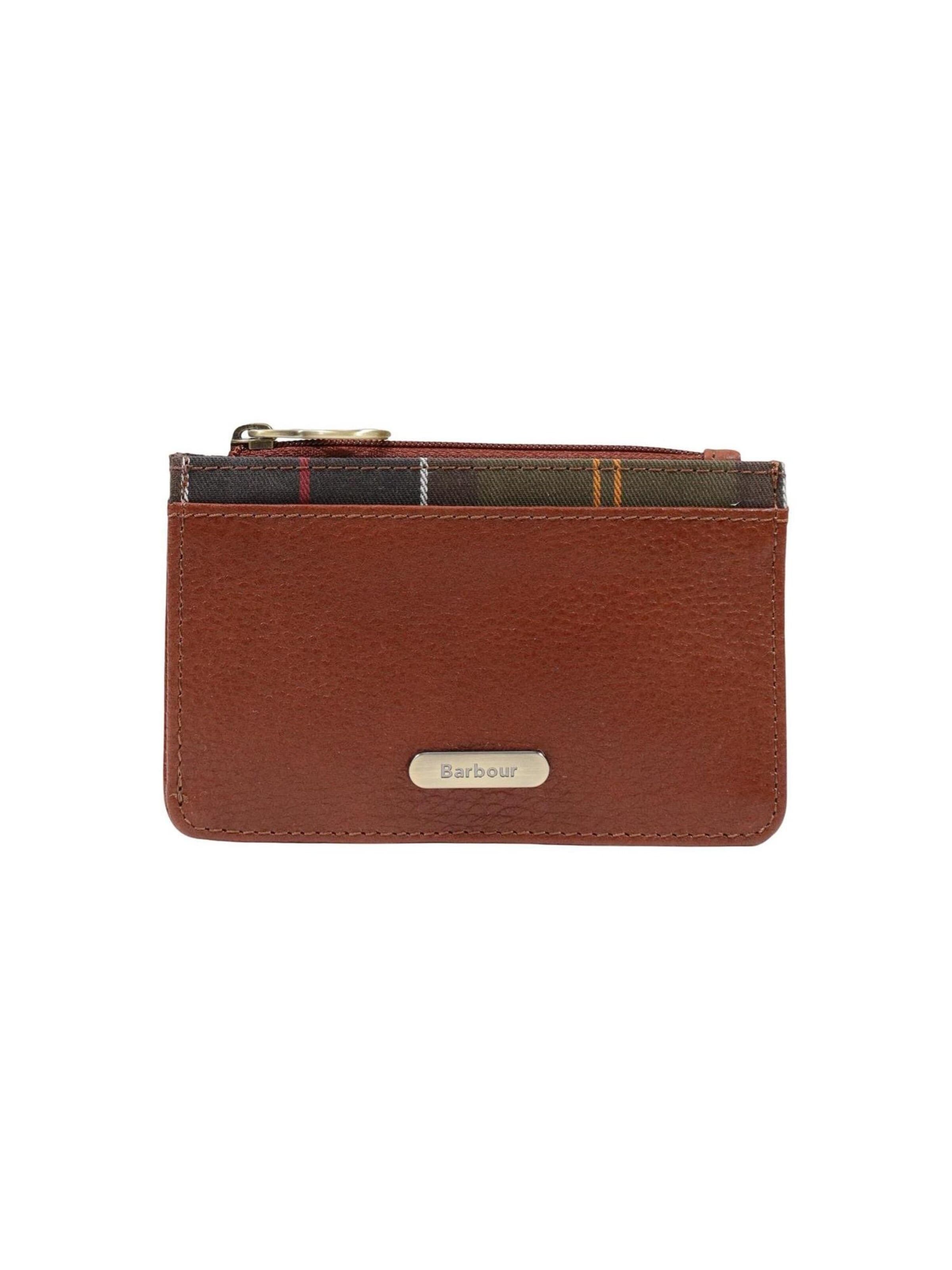 Barbour Portemonnee 'ALDER LEATHER CARD HOLDER 262MLLG0035' in Bruin: voorkant