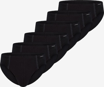 SCHIESSER Slip 'Cotton Essential' in Schwarz: Vorderseite
