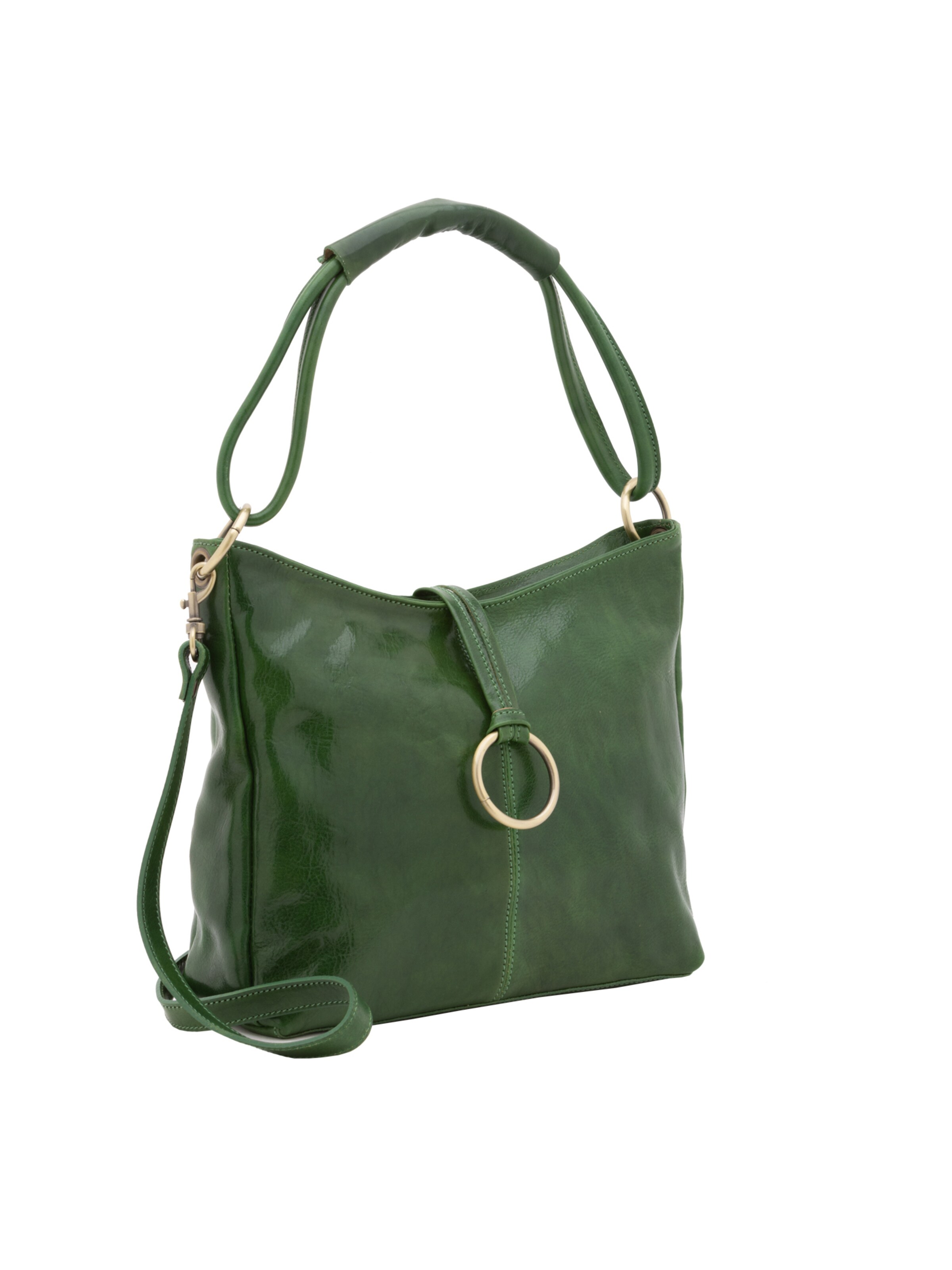 Borsa a spalla di Viola Castellani in verde: frontale