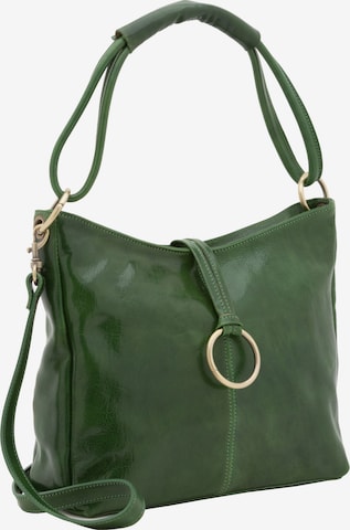 Viola Castellani Schultertasche in Grün: Vorderseite