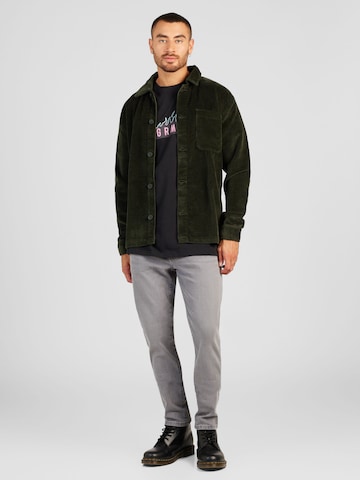 KnowledgeCotton Apparel - Regular Fit Camisa em verde
