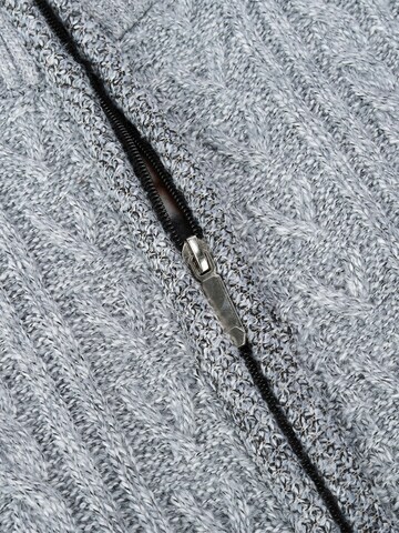 YOUTHUP Strickjacke 'Wertigkeit'‌‌‌‌‌‌ in Grau