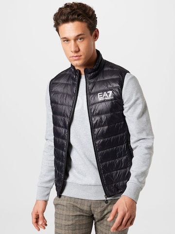 Gilet EA7 Emporio Armani en noir : devant