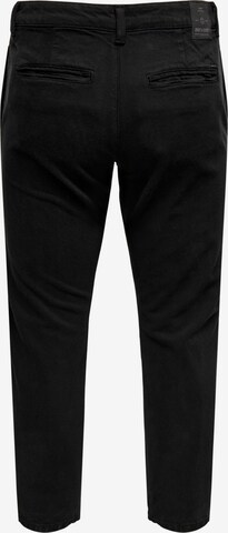 Coupe slim Pantalon chino 'Avi' Only & Sons en noir