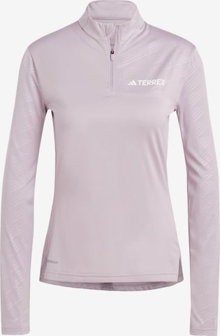 ADIDAS TERREX Performance Shirt 'Multi' in Purple: front