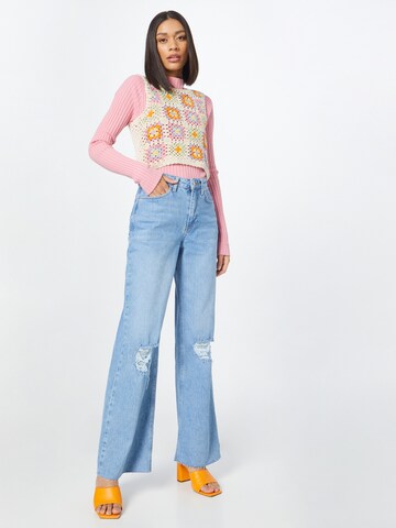 NA-KD Wide Leg Jeans in Blau